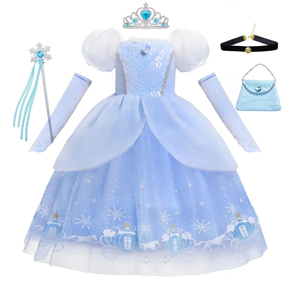 Summer Clothing Kids - فستان سندريلا الأميرة التنكري للفتيات والأطفال