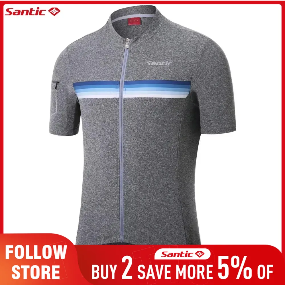 Summer Clothing Outlet - Santic Outlet الدراجات جيرسي الصيف الرجال