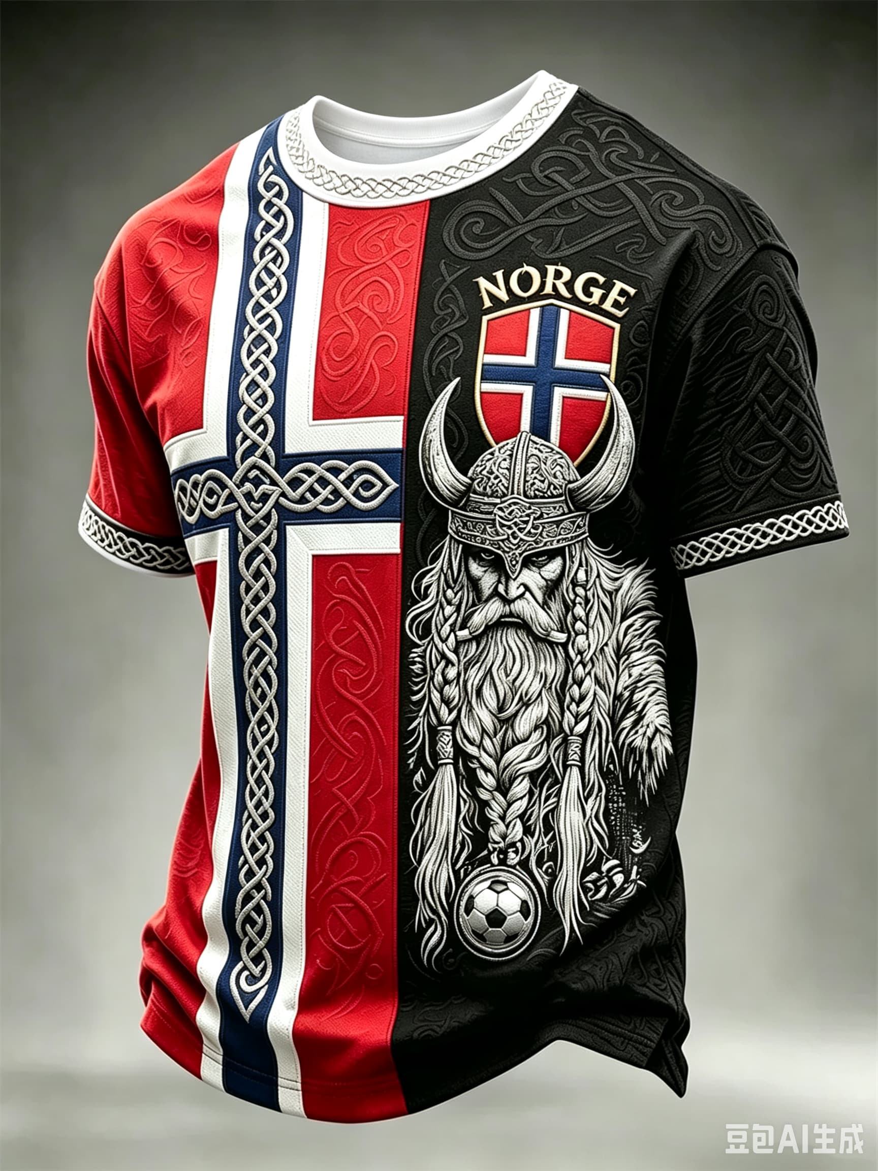 Summer Viking Clothing - تي شيرت رجالي بتصميم فايكنغ النرويجي