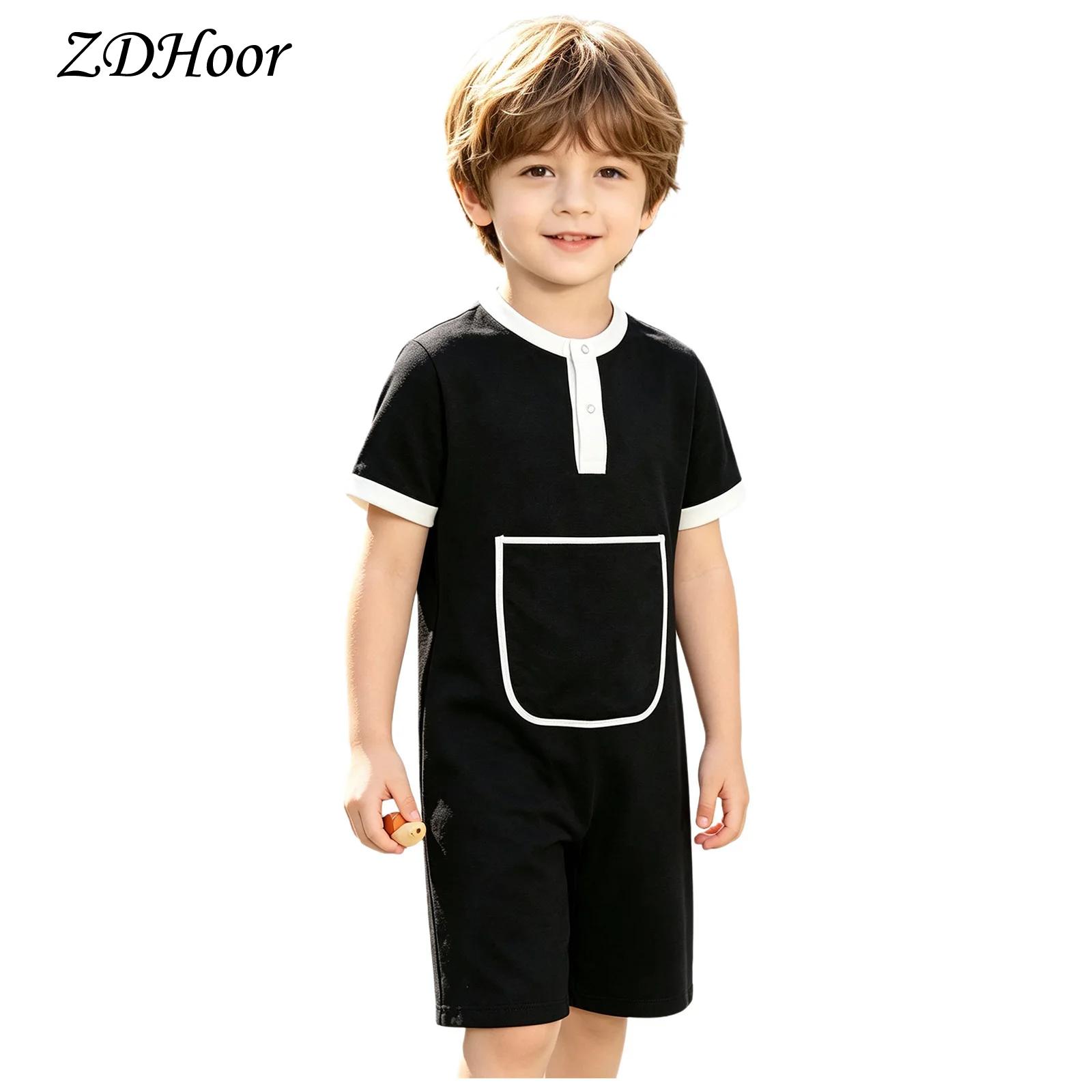 Summer Clothing Needs - بدلة قصيرة الأكمام للأطفال (بنين وبنات)