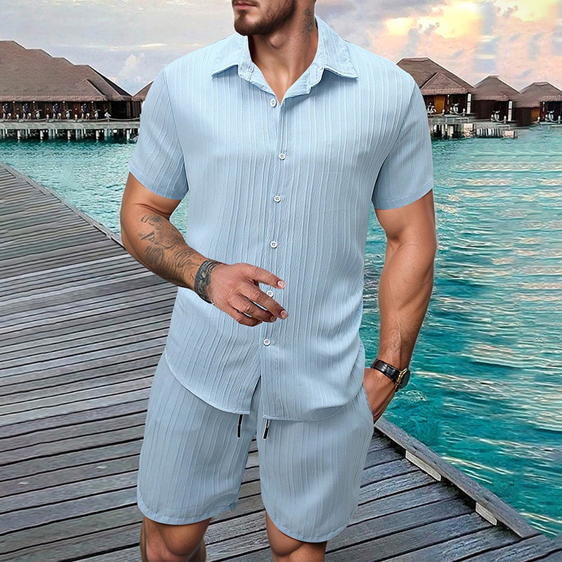 Summer Clothing Beach - طقم رجالي جديد 2026 مكون من