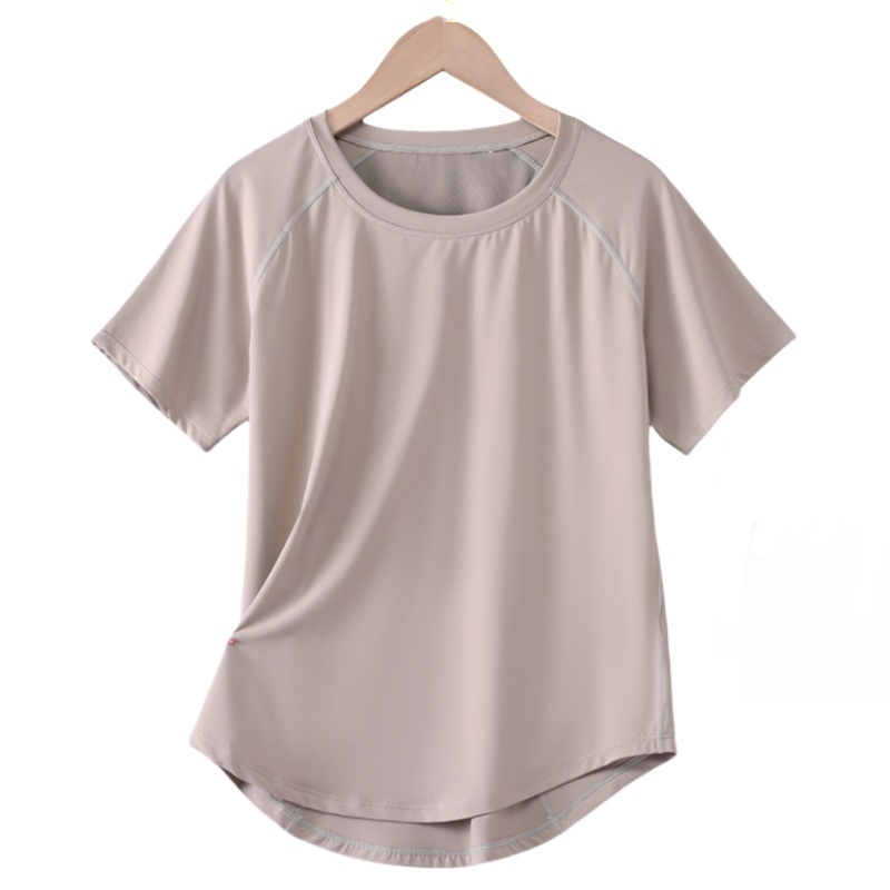 DRUR المرأة تي شيرت رياضي كم ق - مراجعة Summer Gym Clothing وسعره