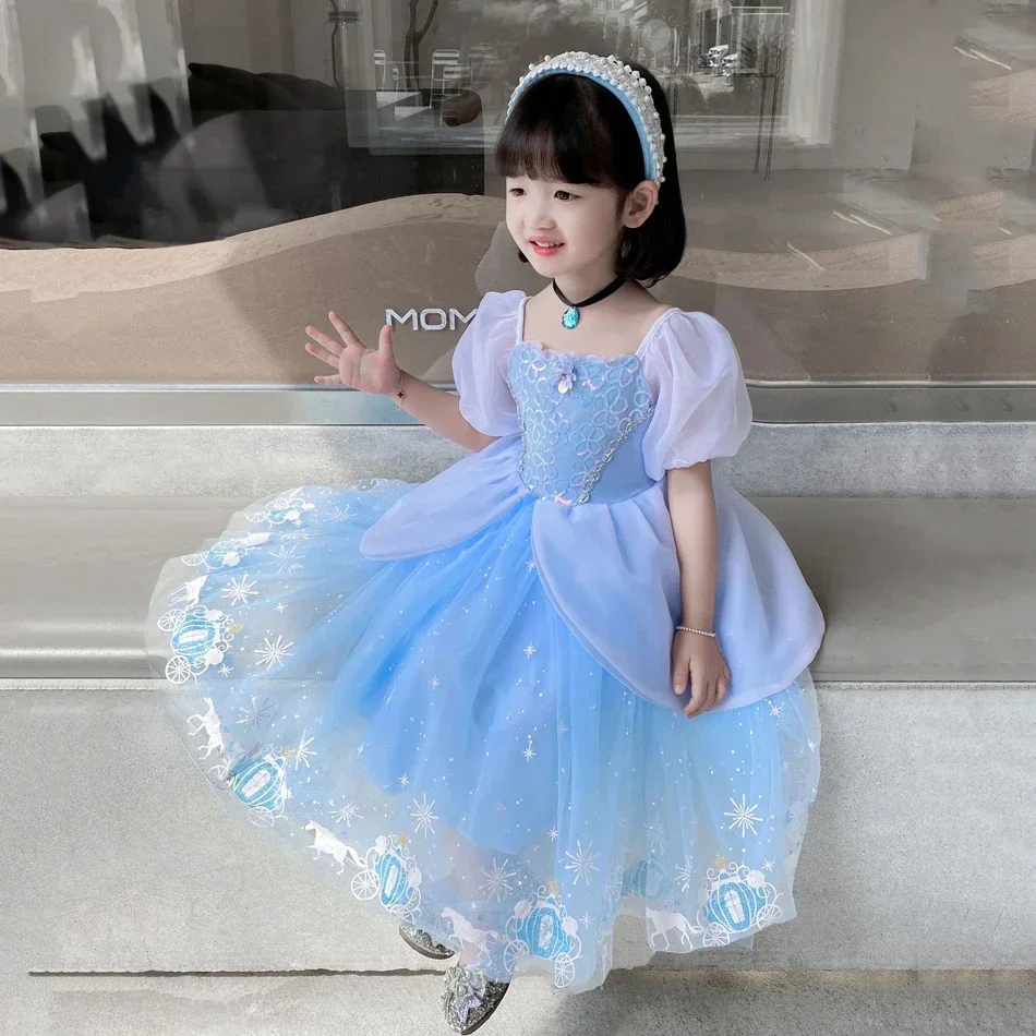 فستان سندريلا الأميرة التنكري  - مراجعة Summer Clothing Kids وسعره