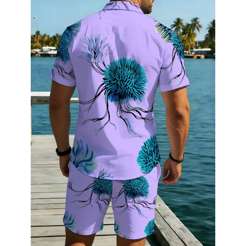 طقم قميص وشورت هاواي للرجال بل - مراجعة Beach Shirt Hawaiian وسعره