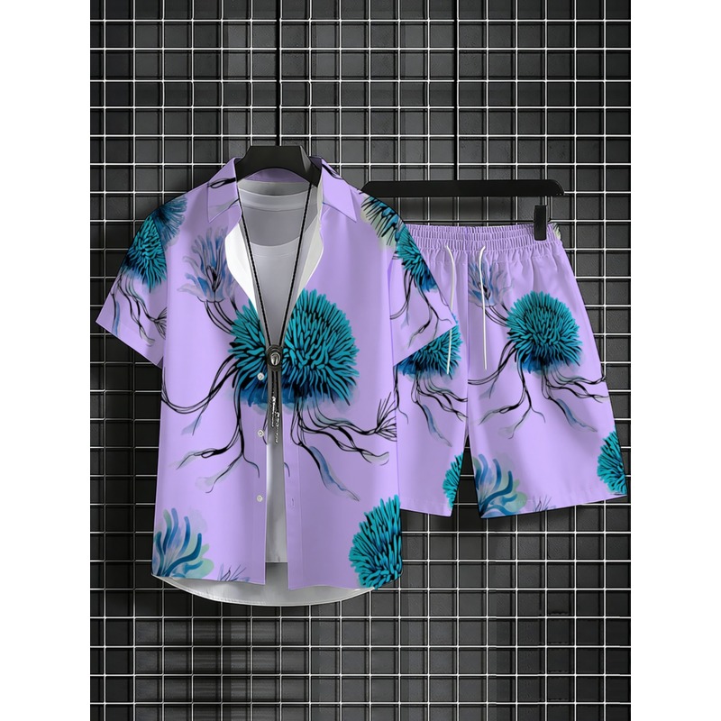 طقم قميص وشورت هاواي للرجال بل - مراجعة Beach Shirt Hawaiian وسعره