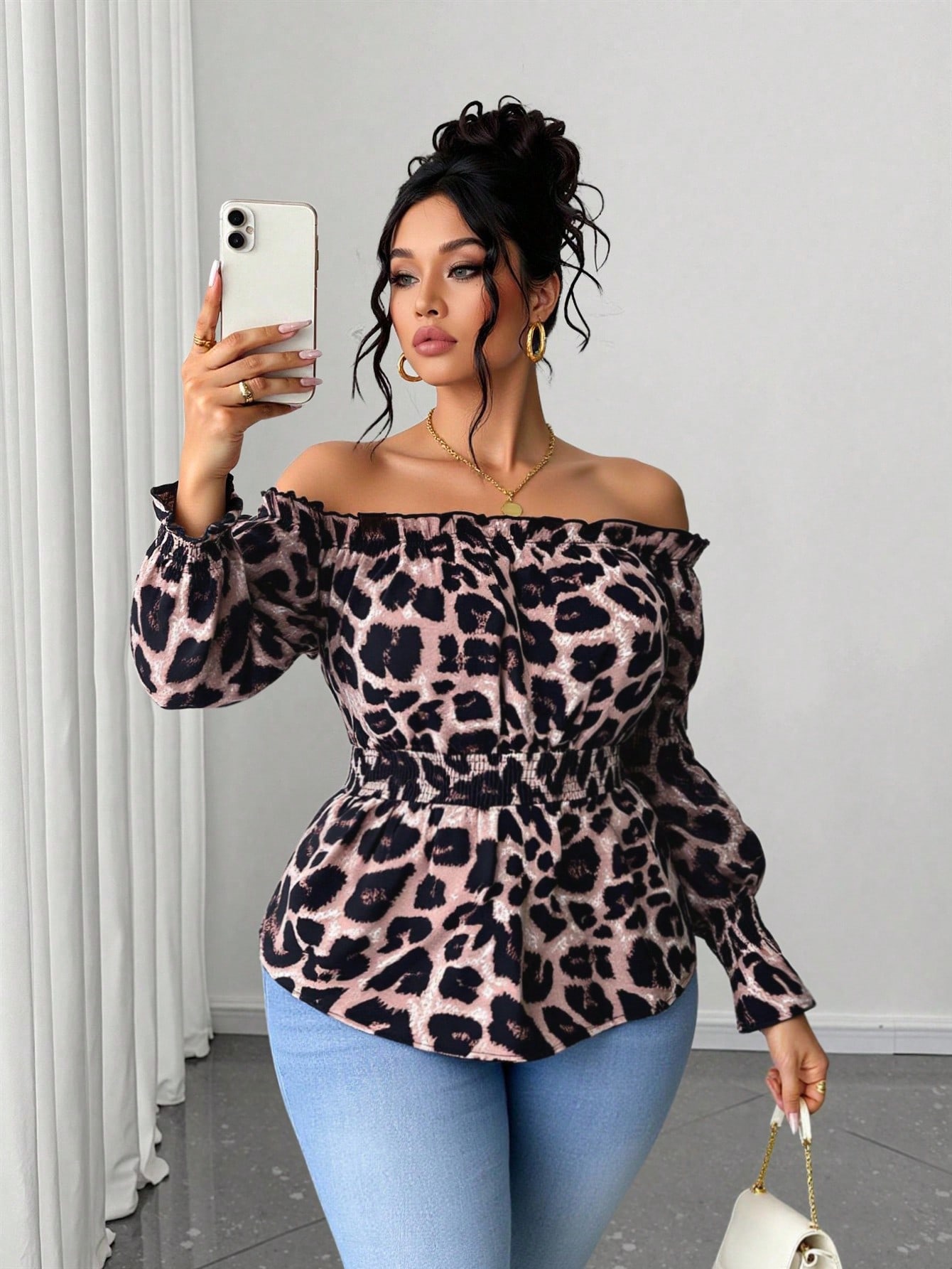 بلوزة نسائية بمقاسات كبيرة بطب - مراجعة Off Shoulder Blouse وسعره