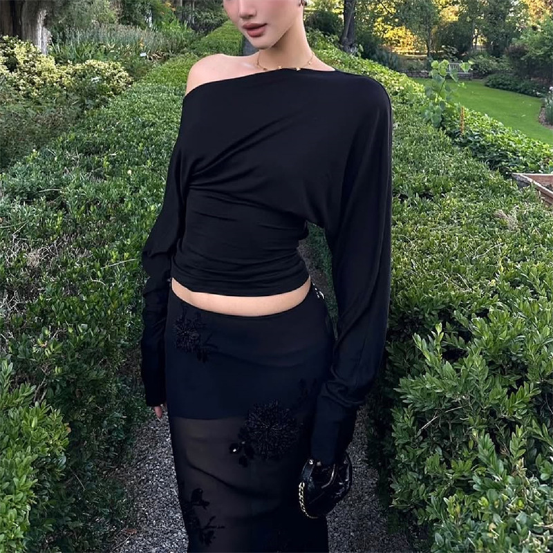 بلوزة نسائية 2026 بكتف واحد وأ - مراجعة Off Shoulder Blouse وسعره
