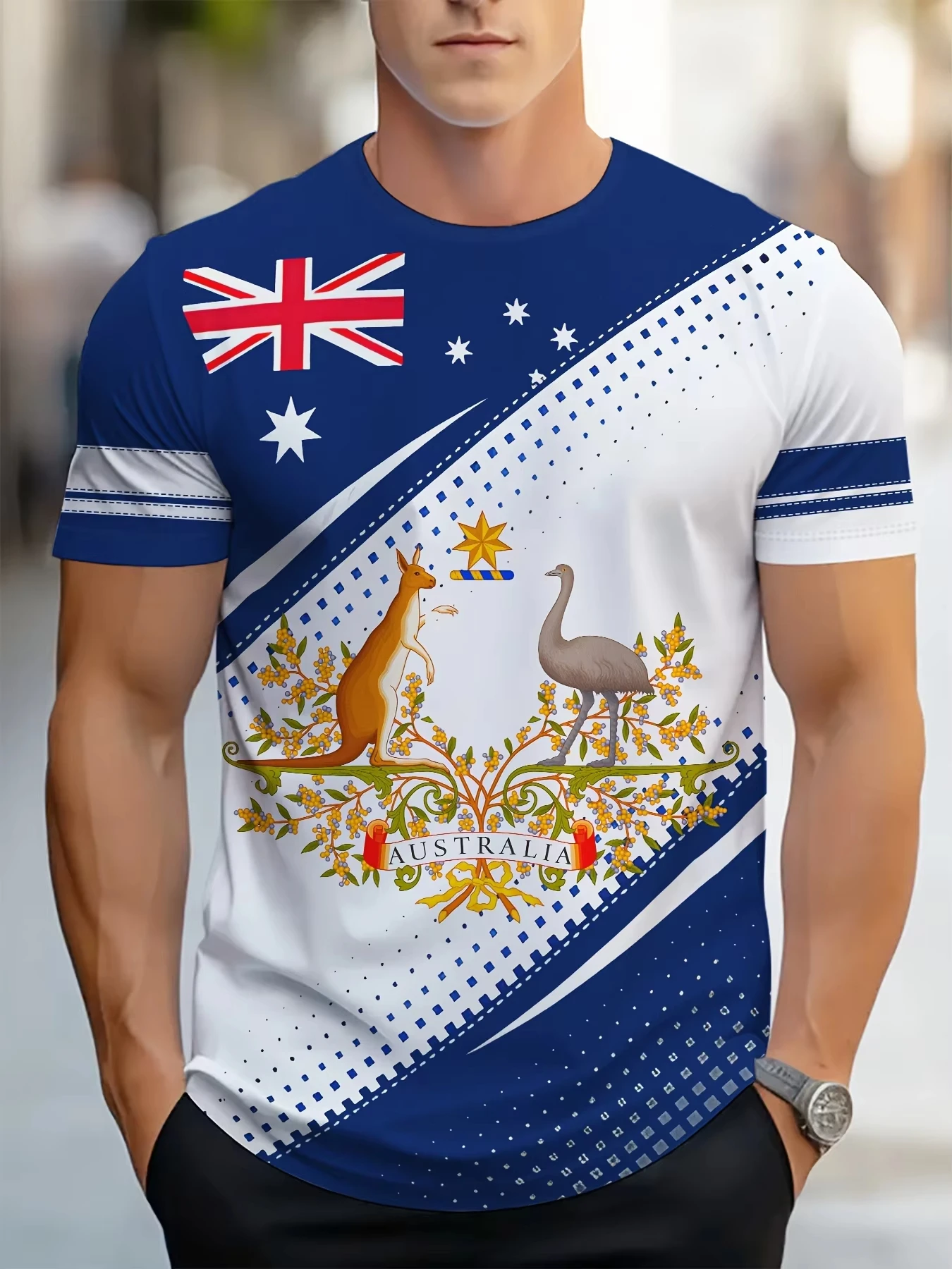 تي شيرت رجالي بتصميم أسترالي،  - مراجعة Summer Clothing Women Australia وسعره
