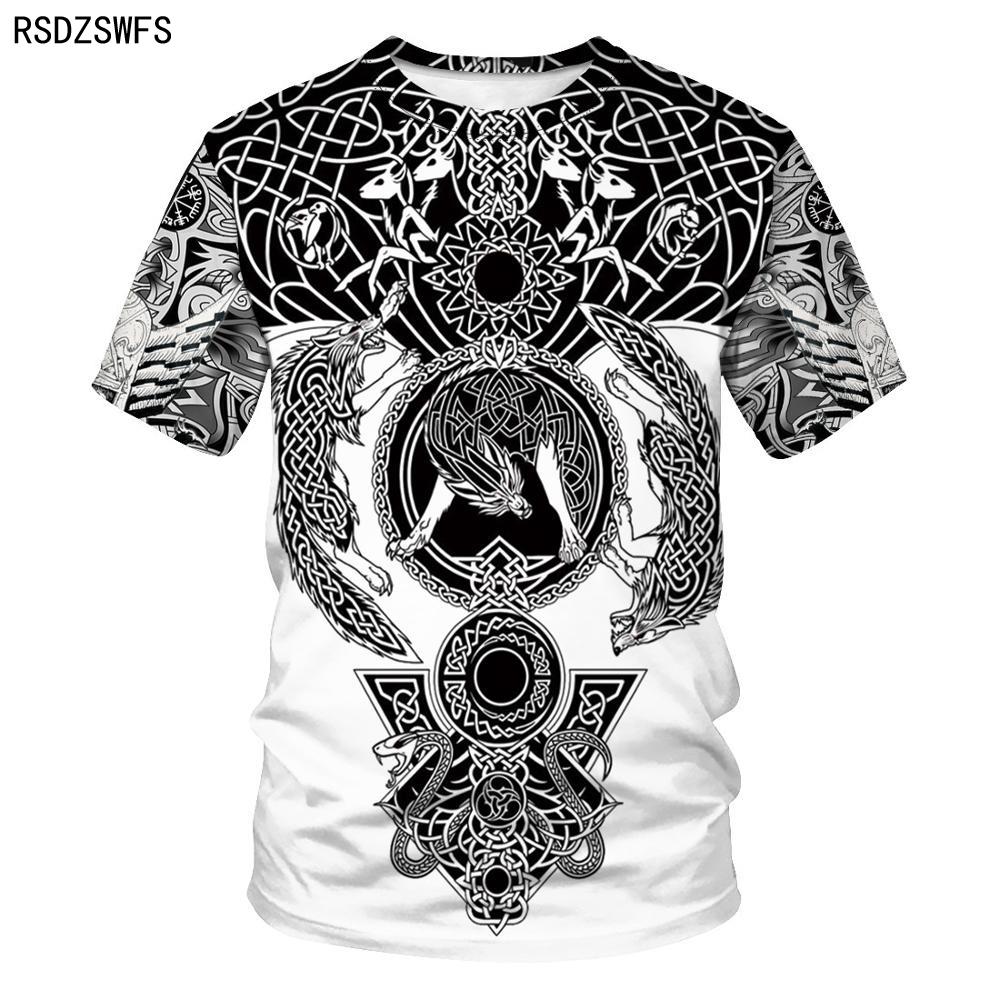 تي شيرت رجالي بتصميم وشم فايكن - مراجعة Summer Viking Clothing وسعره