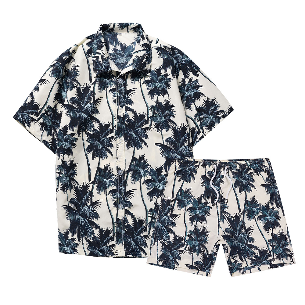 طقم قميص رجالي بطباعة ثلاثية ا - مراجعة Beach Shirt Hawaiian وسعره