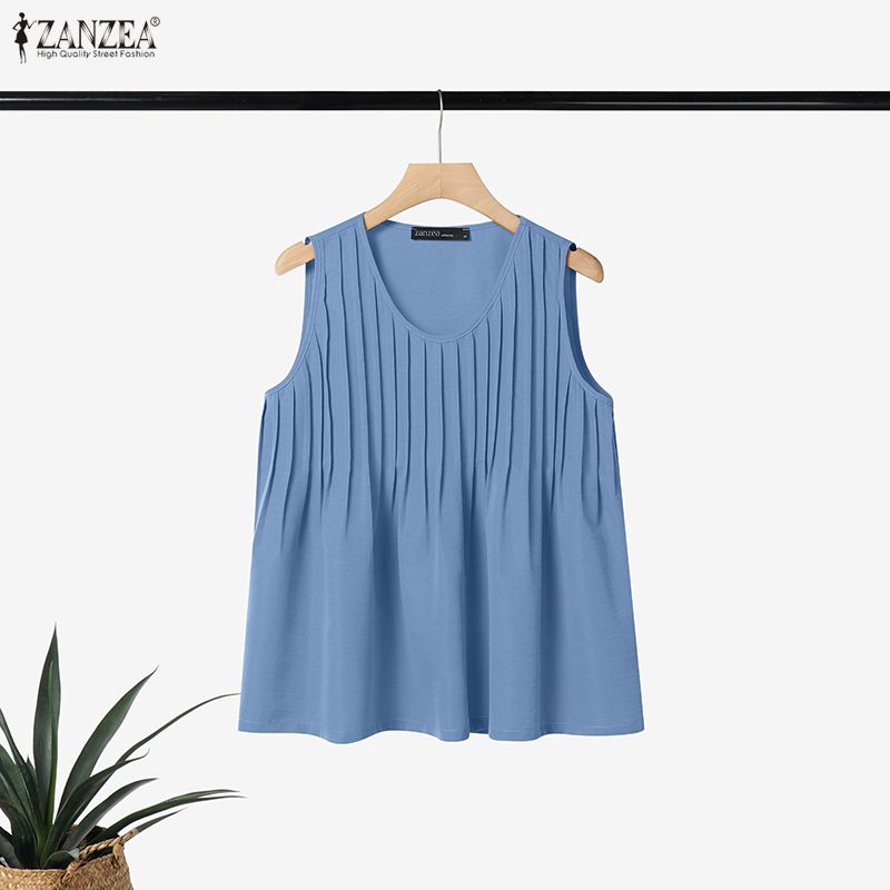 بلوزة نسائية صيفية فضفاضة بدون - مراجعة Summer Clothing Plus وسعره