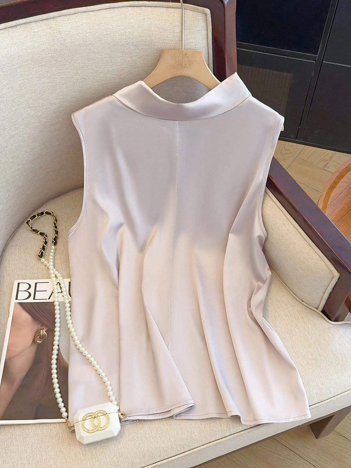 【مقاس كبير】 بلوزة بلون واحد مع - مراجعة Summer Clothing Plus وسعره