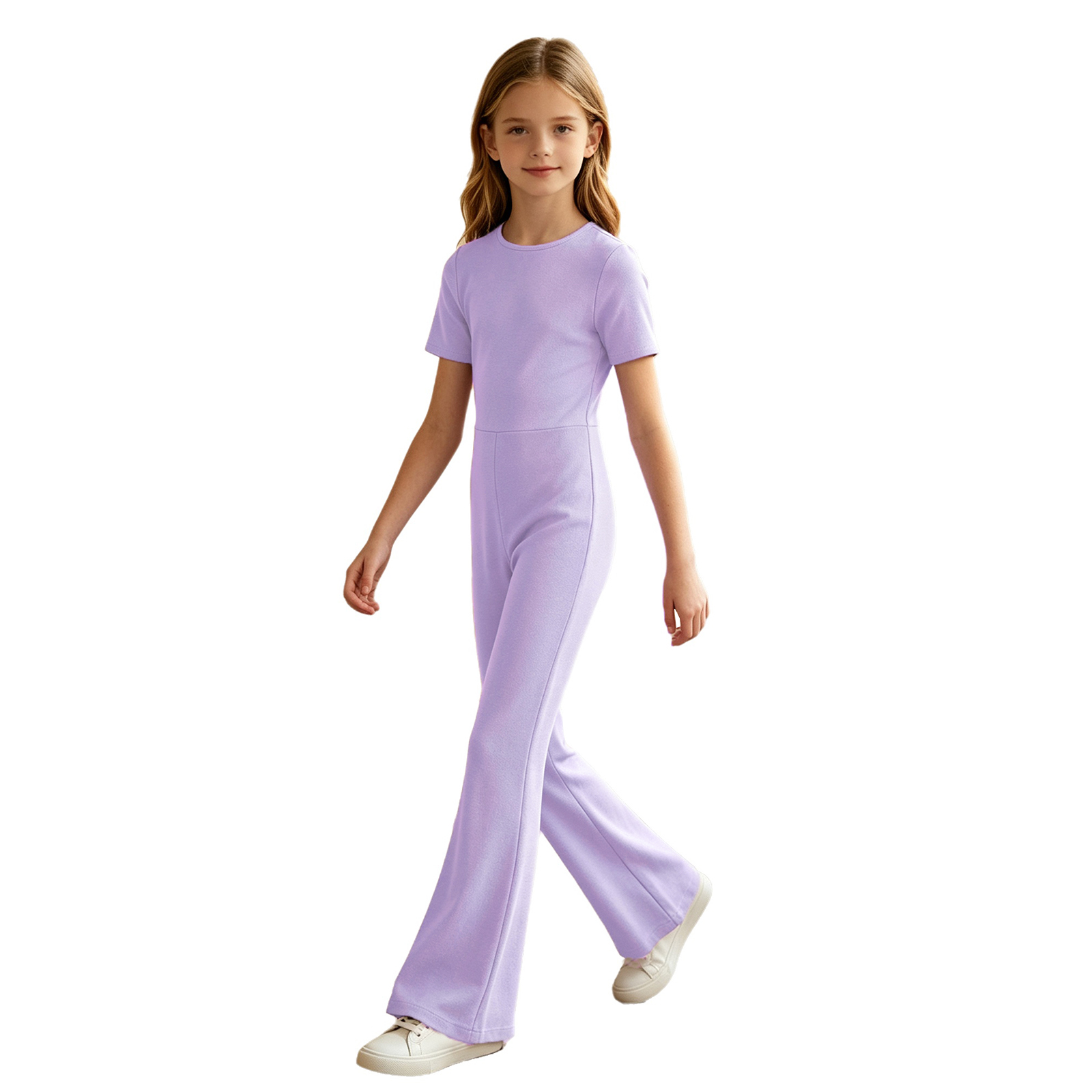 أفرول بناتي كاجوال بلون واحد،  - مراجعة Summer Clothing Needs وسعره