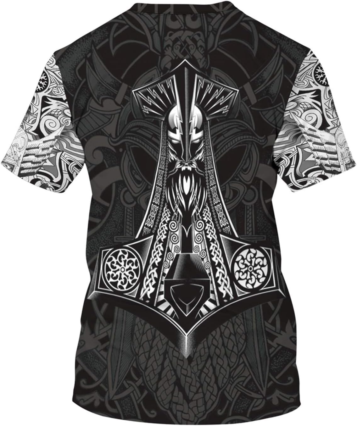 الرجال الفايكنج تي شيرت بلايز  - مراجعة Summer Viking Clothing وسعره