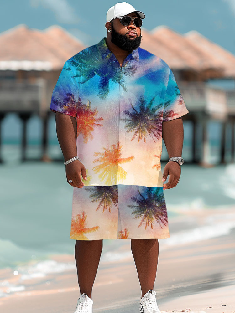 طقم قميص رجالي بطباعة ثلاثية ا - مراجعة Beach Shirt Hawaiian وسعره