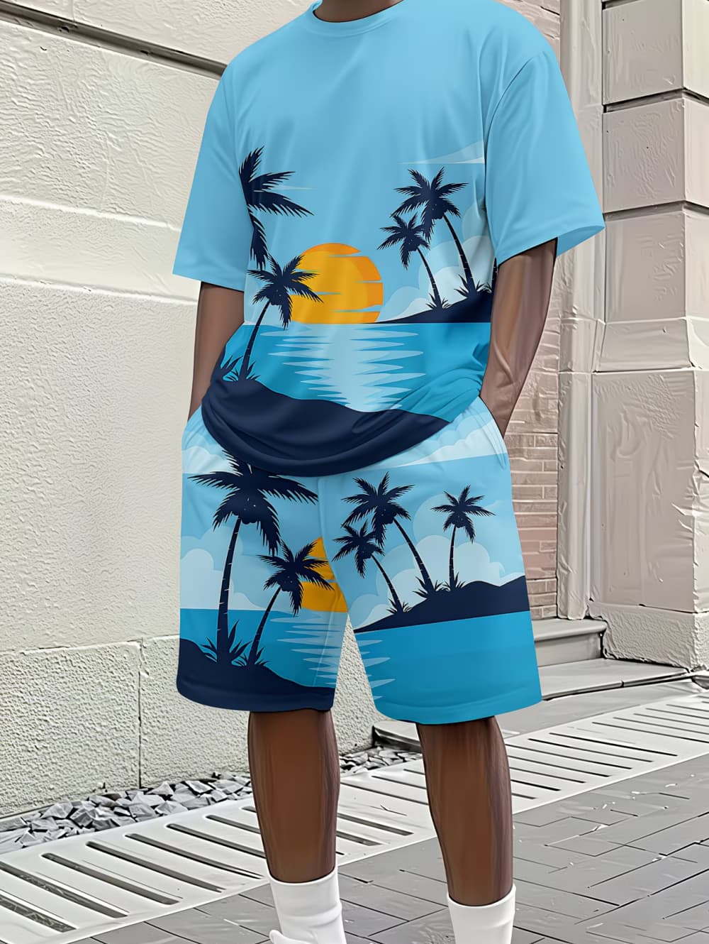 طقم رجالي من قطعتين لعام 2026  - مراجعة Beach Shirt Hawaiian وسعره