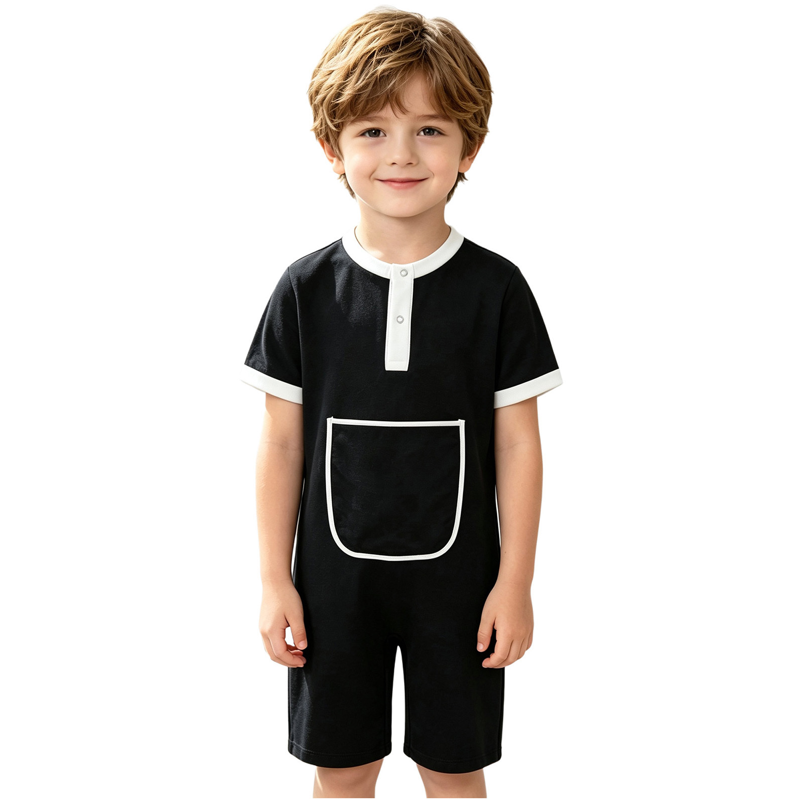 بدلة قصيرة الأكمام للأطفال (بن - مراجعة Summer Clothing Needs وسعره