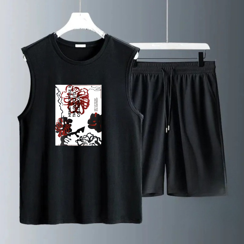 طقم تيشيرتات رجالية بدون أكمام - مراجعة Summer Clothing Beach وسعره