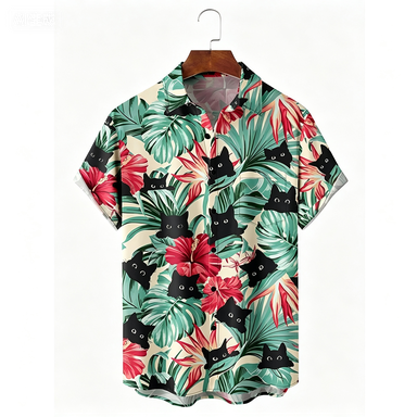 قميص هاواي عصري بنقشة زهور للع - مراجعة Beach Shirt Hawaiian وسعره
