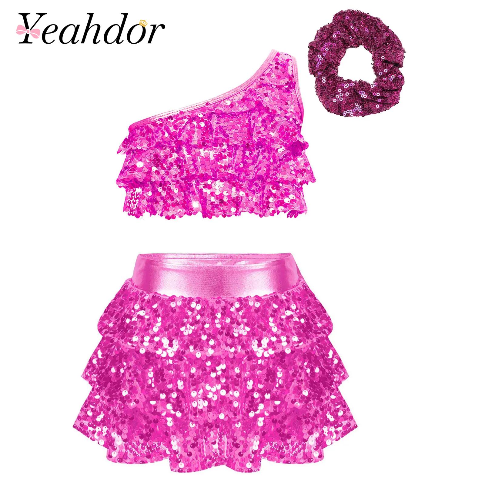 أطفال بنات لامعة الترتر اللاتي - مراجعة Summer Clothing Kids وسعره