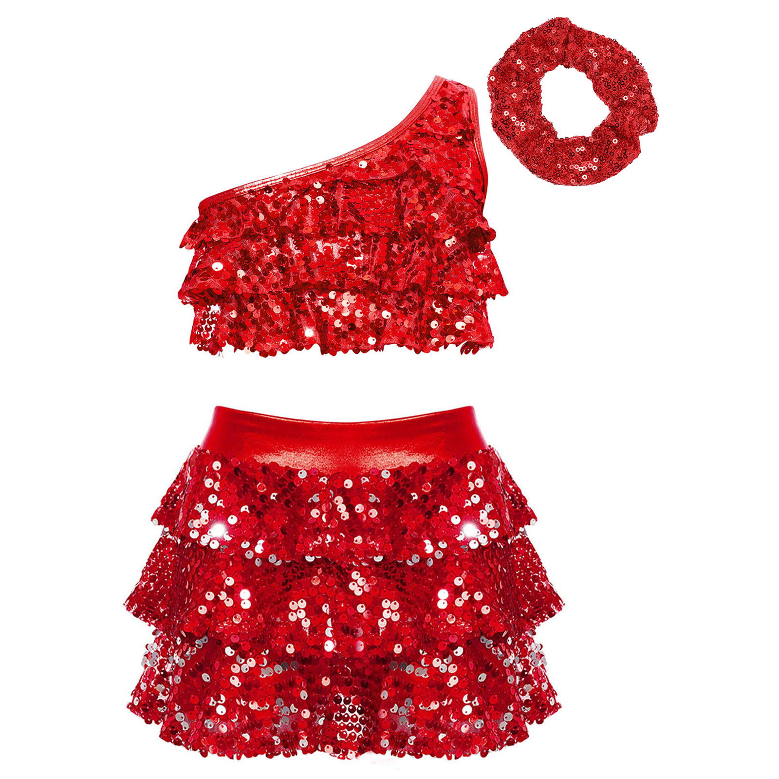 أطفال بنات لامعة الترتر اللاتي - مراجعة Summer Clothing Kids وسعره