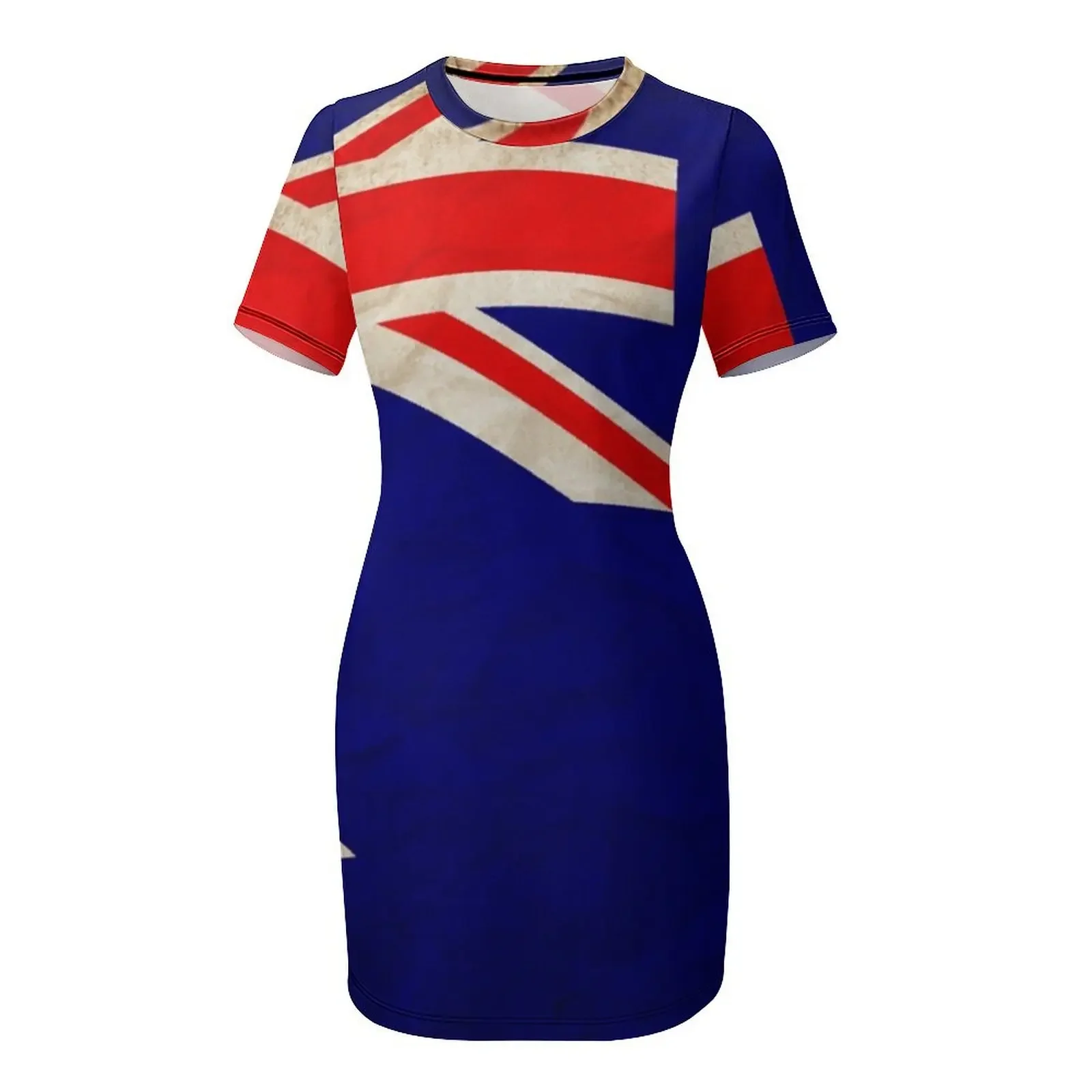 فستان قصير الأكمام بتصميم علم  - مراجعة Summer Clothing Women Australia وسعره